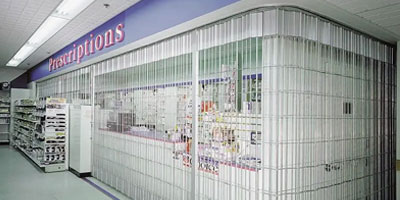 side coiling security gates